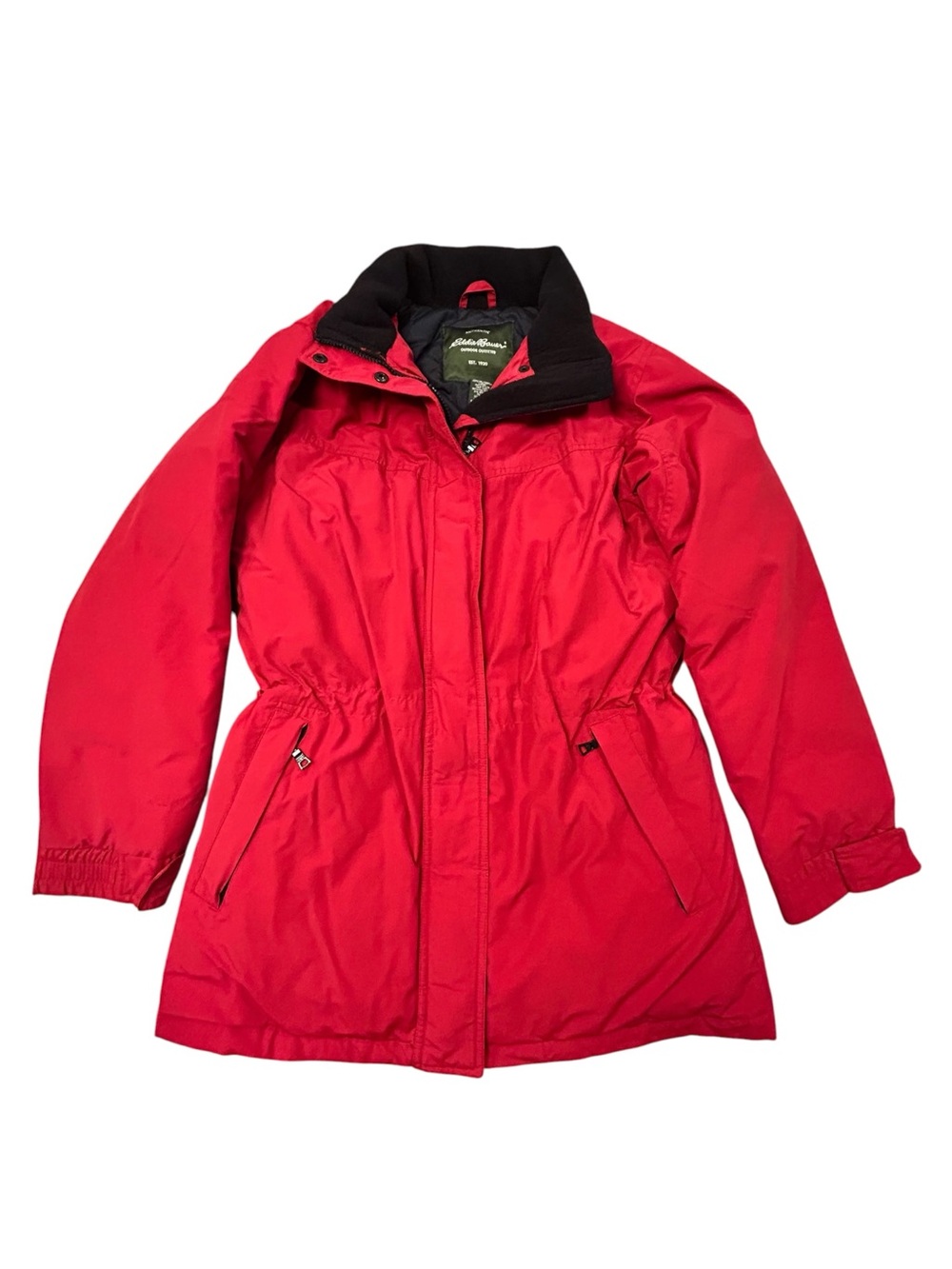 Eddie Bauer Vintage Y2K Goose Down Women’s Coat M Red Winter Warm Casual